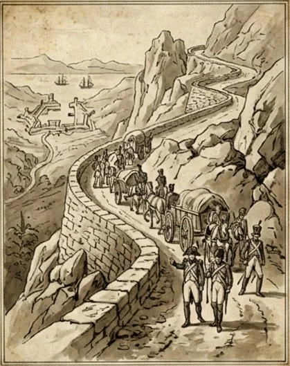 Historic road across Velebit
