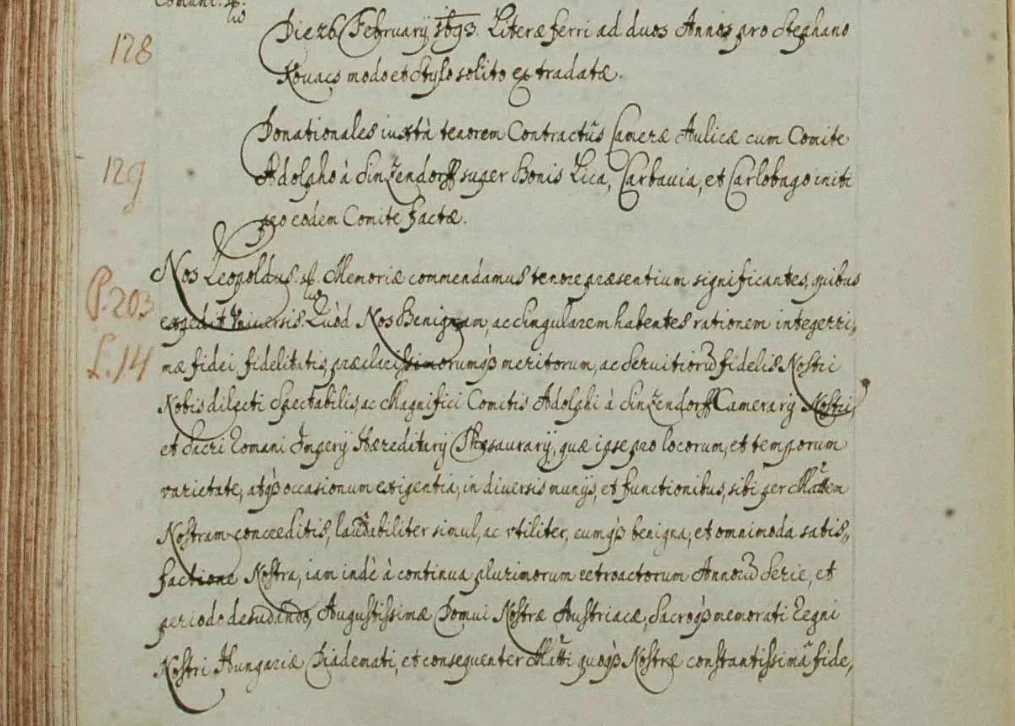 Isprava Leopolda I. iz 1693. – stranica 1