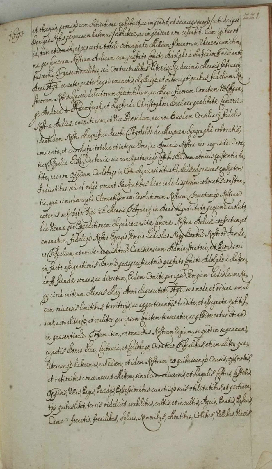 Isprava Leopolda I. iz 1693. – stranica 3