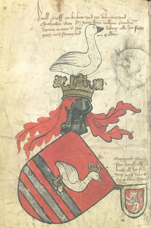 Coat of arms with three geese