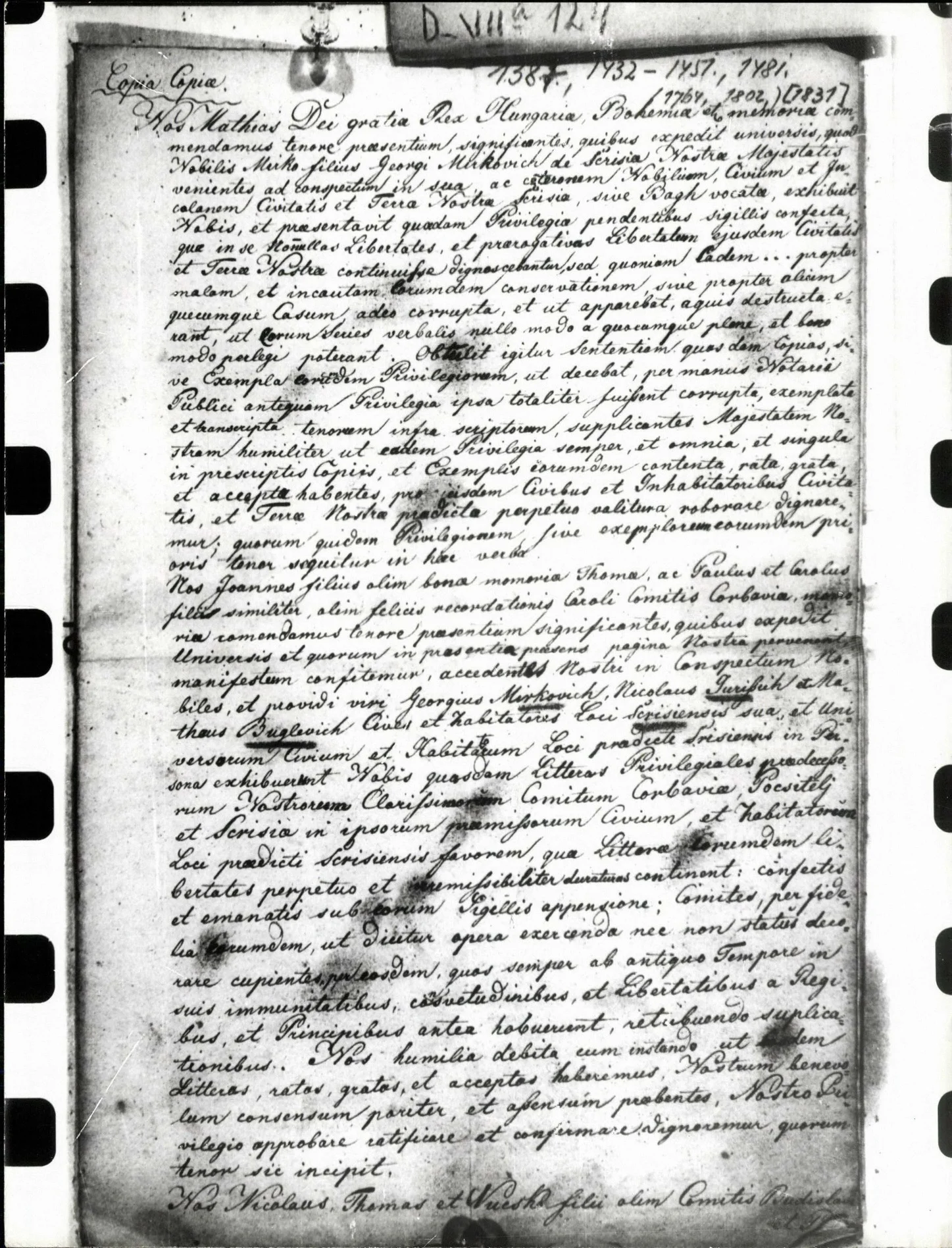 Manuscript Copy of 1831 — Academy Archives, D-VIIa-124