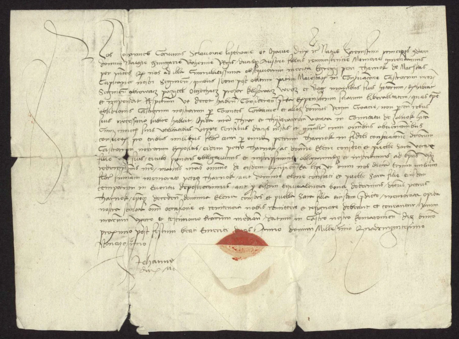 John Corvinus’s charter of 11 July 1490, MNL OL DL 72054