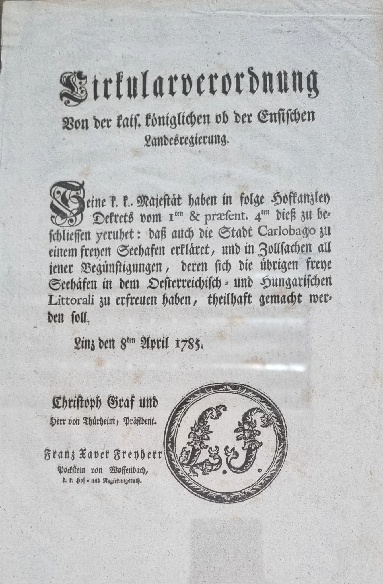 The same decision in the Linz circular