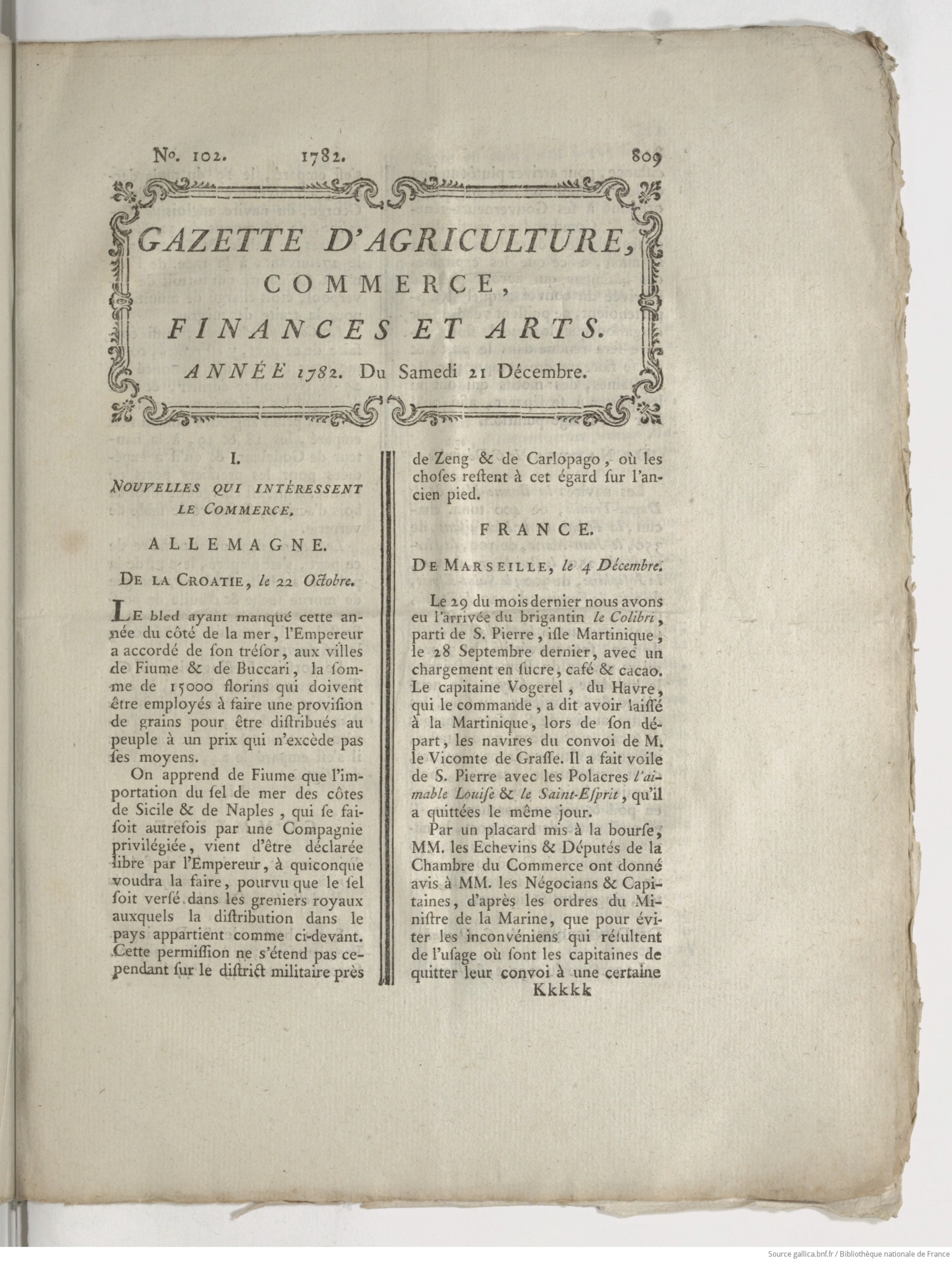 The salt trade before the proclamation
