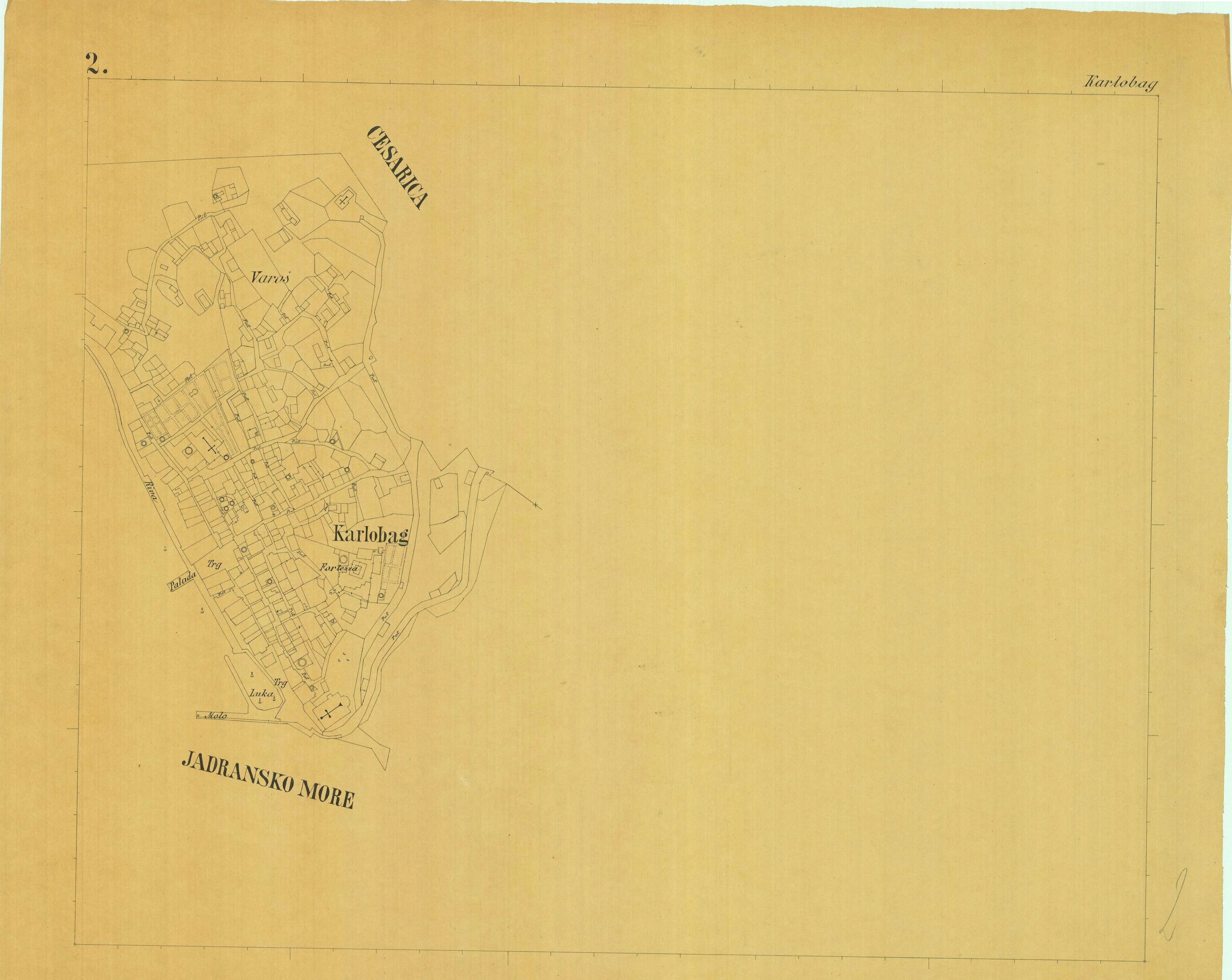 Land registry plan of Karlobag 2