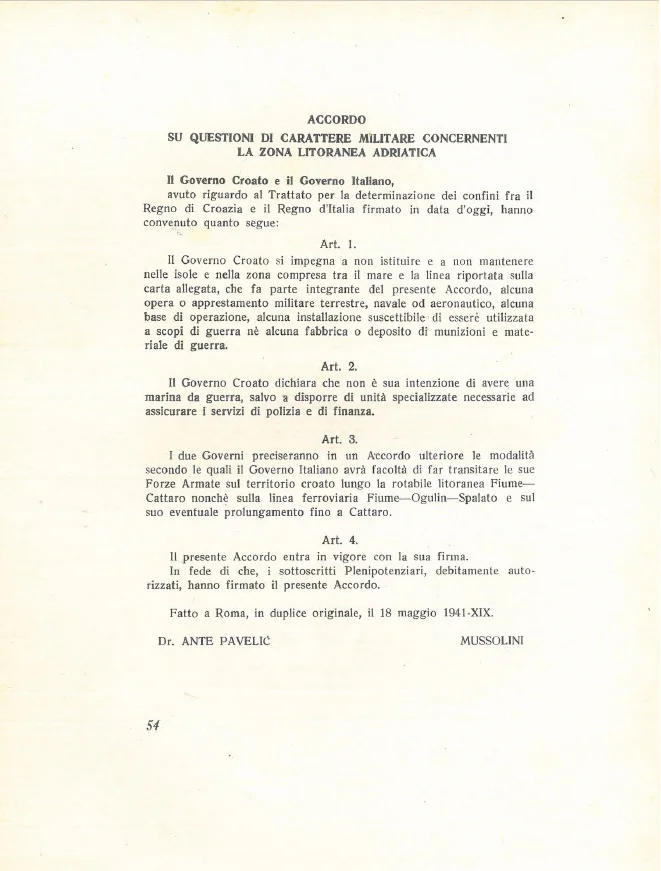 Agreement on Matters of Military Significance